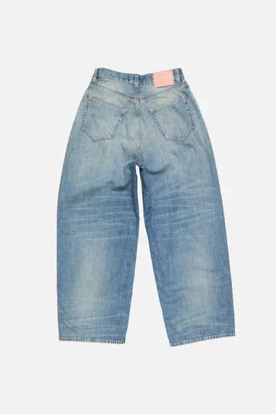 Acne Studios Loose-fit Patch Jeans In Blue