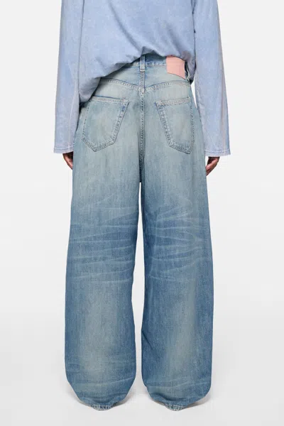 Acne Studios Loose-fit Patch Jeans In Blue