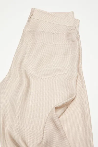 Acne Studios Patterned Trousers In Neutral
