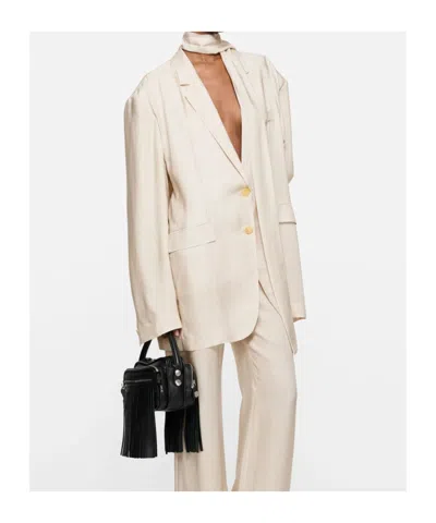 Acne Studios Single-breasted Suit Jacket In Neutral