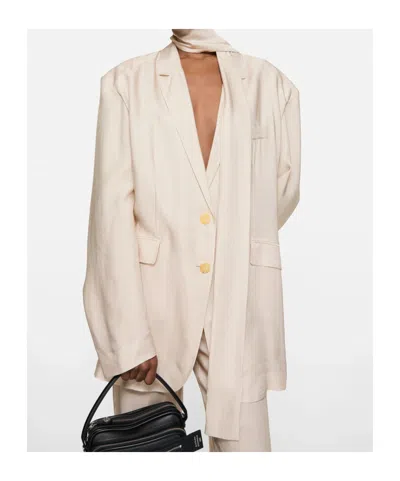 Acne Studios Single-breasted Suit Jacket In Neutral