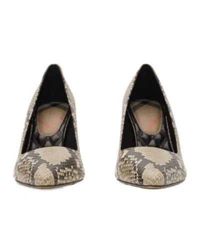 Burberry Python-print Leather Dame High Pumps