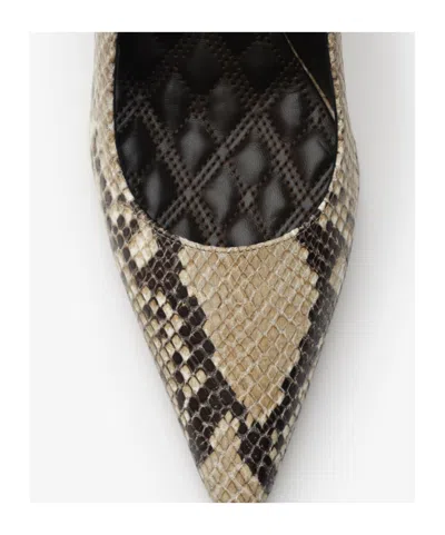 Burberry Python-print Leather Dame High Pumps