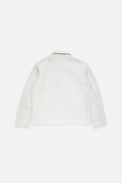 Acne Studios Denim Blouson Jacket In White