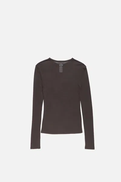 Acne Studios Long-sleeve Top In Brown