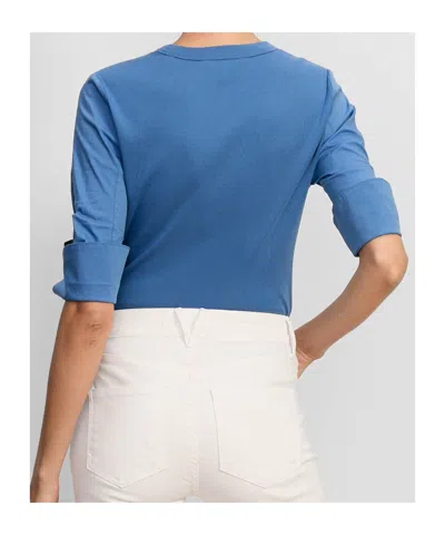 Veronica Beard Crew Neck T-shirt In Blue