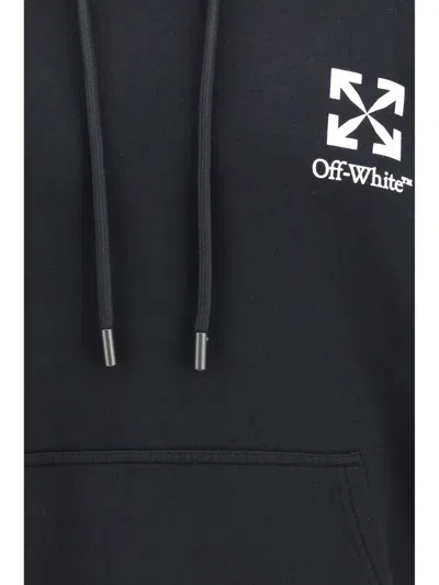 Off-white Small Arrow Logo Hoodie In Black Cotton