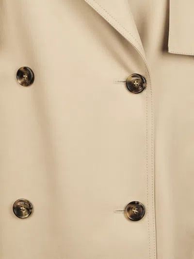 Max Mara Collared Jacket In Neutral