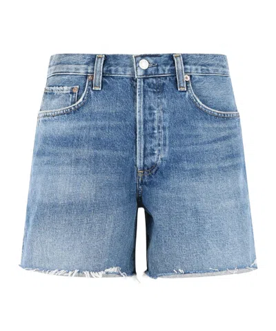 Agolde Parker Long Short In Blue