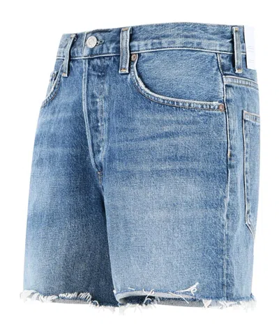 Agolde Parker Long Short In Blue