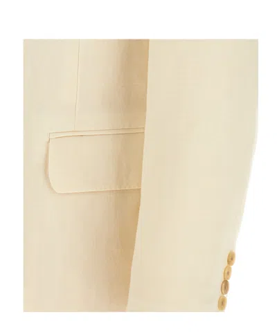 Auralee Double-breasted Suit Jacket In Neutral