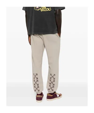 Off-white Drawstring Track Pants In Neutral