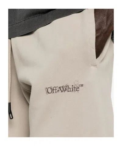 Off-white Drawstring Track Pants In Neutral