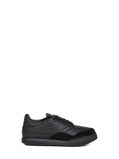 Givenchy Black Calf Leather Bos Taurus Low Top Sneakers In Multi