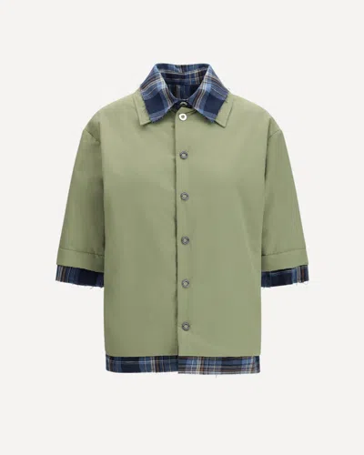 Marbell Bicolor Polyamide Jackets And Coat In Green