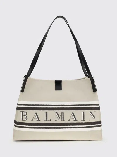 Balmain Shoulder Bag In Neutral