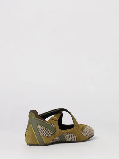 Attico Ballerina Flat Floor 01 Army Green In Multi