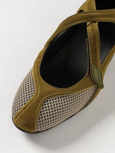 Attico Ballerina Flat Floor 01 Army Green In Multi