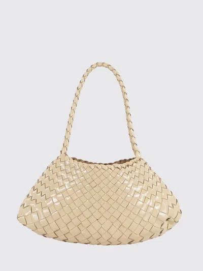 Dragon Diffusion Woven-leather Shoulder Bag In Neutral