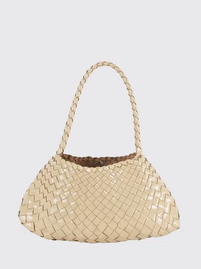 Dragon Diffusion Woven-leather Shoulder Bag In Neutral