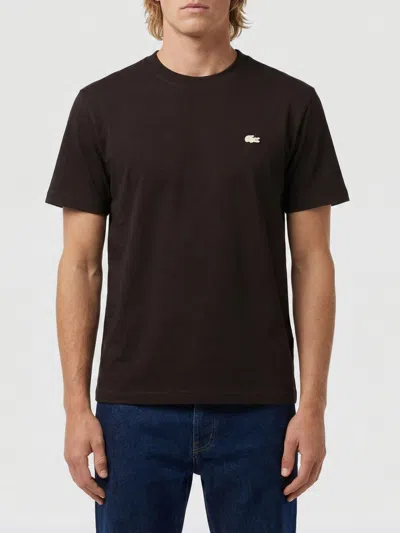 Lacoste Logo T-shirt In Brown