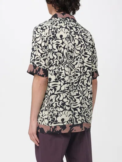 Dries Van Noten Short-sleeve Abstract Pattern Shirt With Camp Collar In Multi