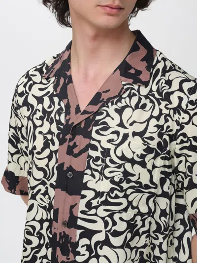 Dries Van Noten Short-sleeve Abstract Pattern Shirt With Camp Collar In Multi