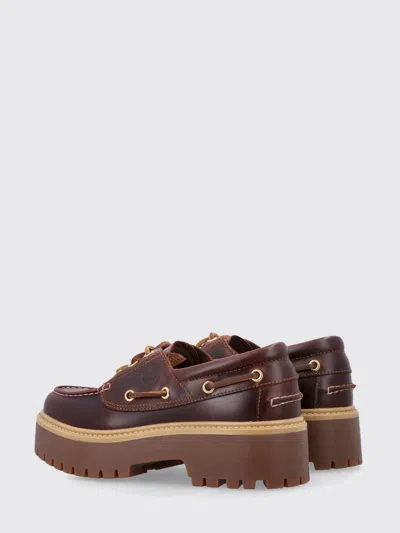 Timberland Stone Street Women S Dark Brown Platform Boat Shoe