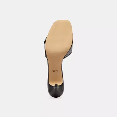 Coach Margot Leather Sandal In Black