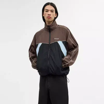 Coach Track Jacket In Recycled Polyester In Multi