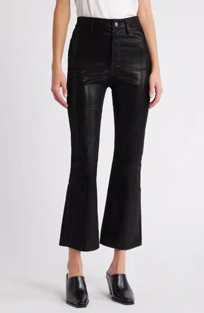 Frame Le Crop Mini Boot Leather Pants In Multi