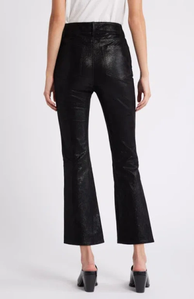Frame Le Crop Mini Boot Leather Pants In Multi