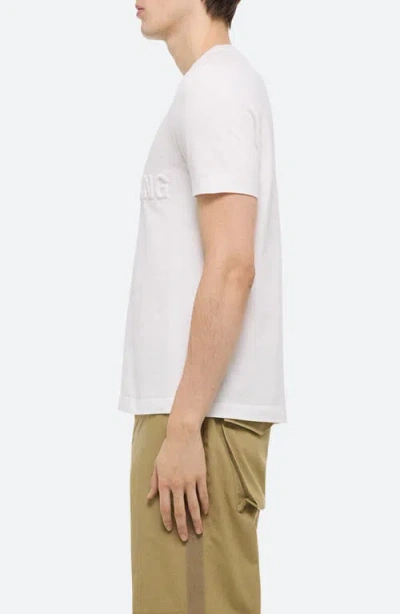 Helmut Lang Embossed Logo T-shirt In White