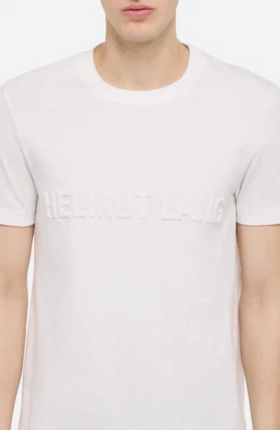Helmut Lang Embossed Logo T-shirt In White
