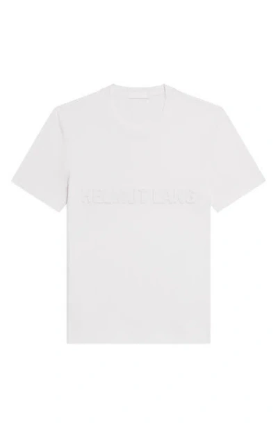 Helmut Lang Embossed Logo T-shirt In White