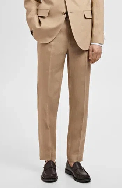 Mango Slim Fit Suit Pants In Multi