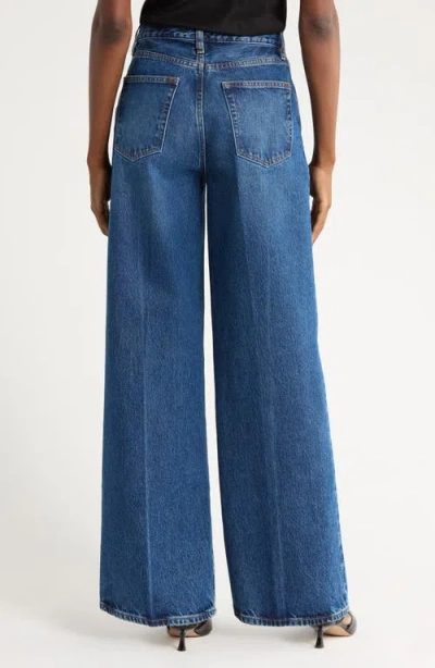 Frame The Wide Crop Jeans In Blue