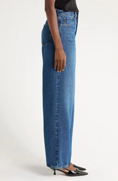 Frame The Wide Crop Jeans In Blue