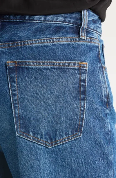 Frame The Wide Crop Jeans In Blue