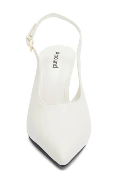 Abound Carmella Slingback Pump In White