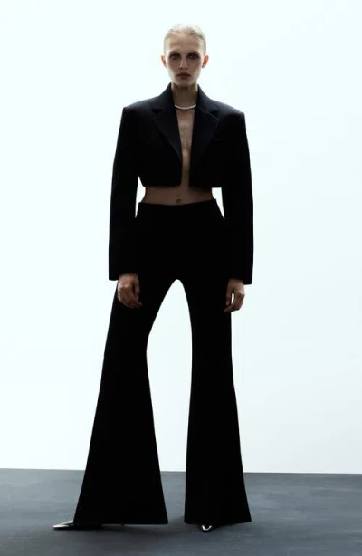 Mango Selection Pleat Front Straight Leg Pants In Black