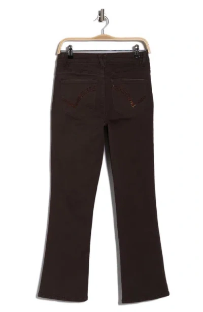 Democracy Absolution High Waist Itty Bitty Bootcut Jeans In Brown
