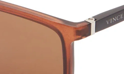Vince Camuto Rectangular Sunglasses In Brown
