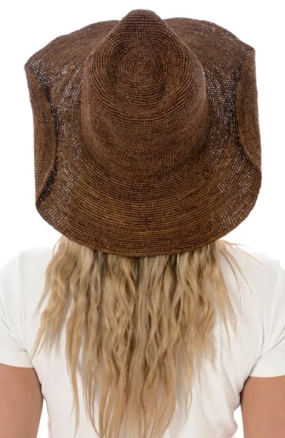 Marcus Adler Raffia Cowboy Hat In Brown