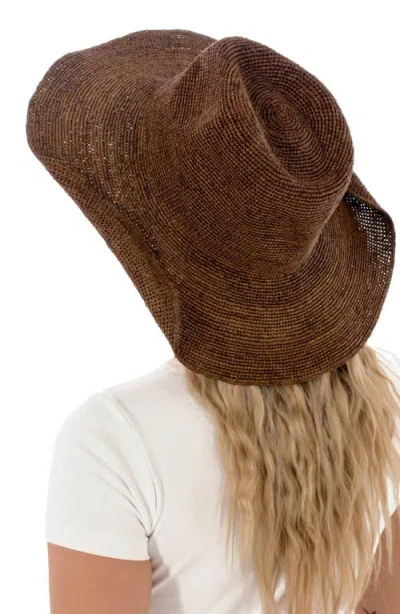 Marcus Adler Raffia Cowboy Hat In Brown