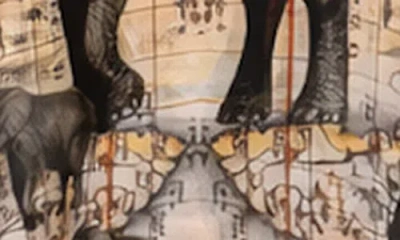 Ranee's Ranees Short Poncho In Multi