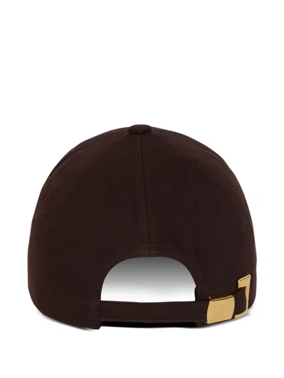 Balmain Logo-embroidery Baseball Cap In Pattern