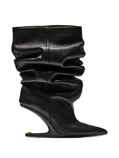 Balmain No Wedge Ankle Boots In Black