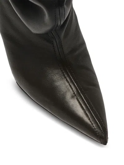 Balmain No Wedge Ankle Boots In Black