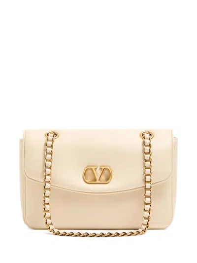 Valentino Garavani  Garavani Djuna Medium Chain Bag In Nappa Leather Woman Butter Uni In Neutral
